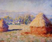 克劳德 莫奈 : Grainstacks in the Sunlight, Morning Effect